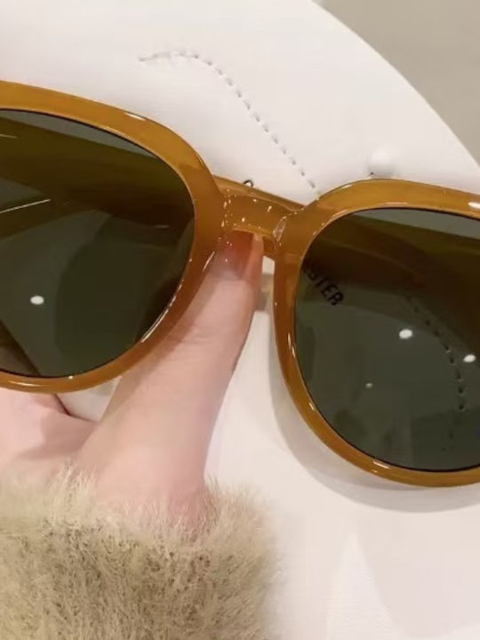 King Unisex Γυαλιά Ηλίου με Καφέ Σκελετό και Μπλε Polarized Φακό SUNKI345-SN015