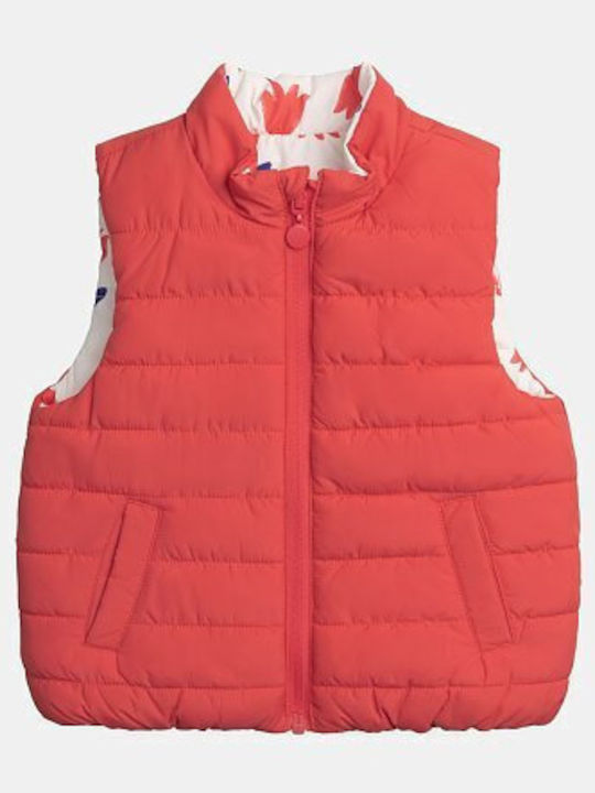 Kids' Casual Jacket Sleeveless Double Sided White