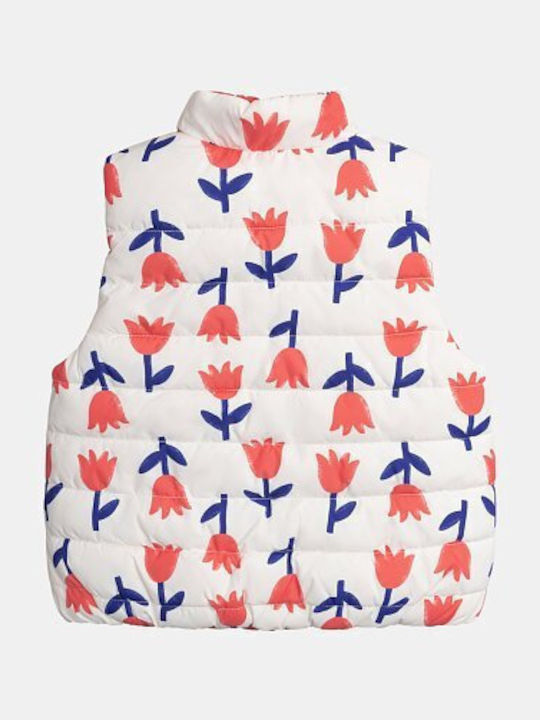 Kids' Casual Jacket Sleeveless Double Sided White