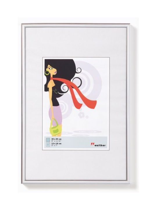 Walther Lifestyle Photo Frame Plastic with Gray Frame