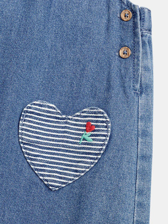 Kinder Latzhose Jeans Rot