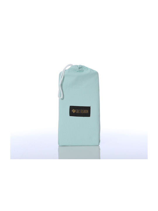 Silk Fashion Sheet Super-Double 225x267cm. Misty Jade