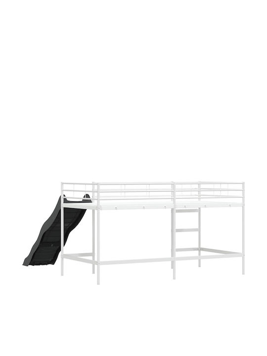Kinderbett Koje Einzeln Weiß für Matratze 85x205cm