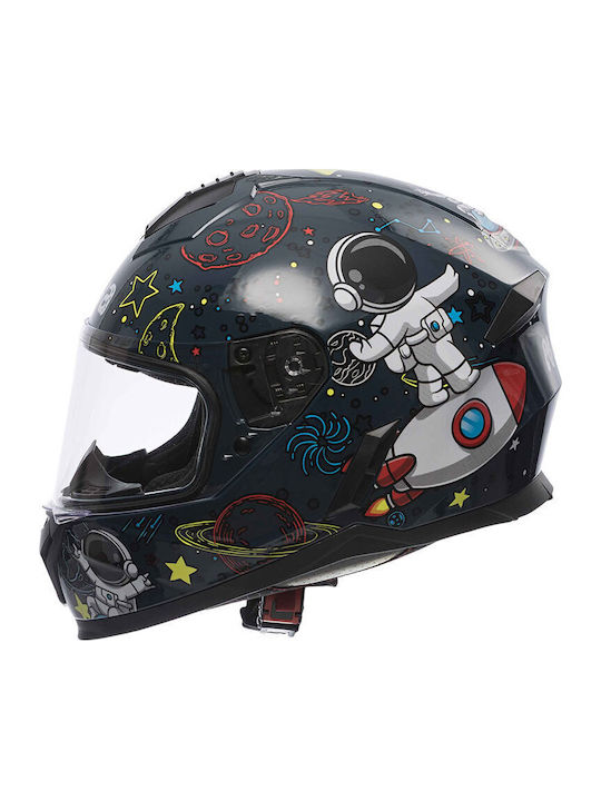 Nova FF802 Spaceboy Παιδικό Κράνος Μηχανής Full Face ECE 22.06 980gr με Pinlock