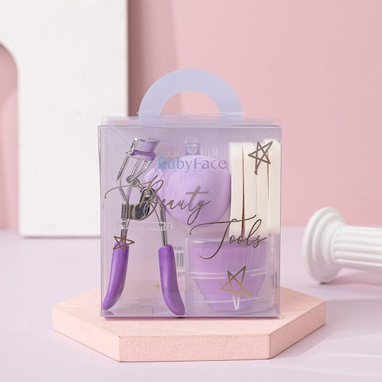 Make Up Sponges & Eyelash Curler Set 7 Pieces