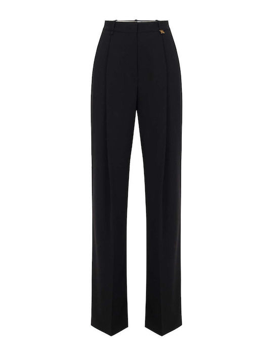Damen Stoff Hose Schwarz