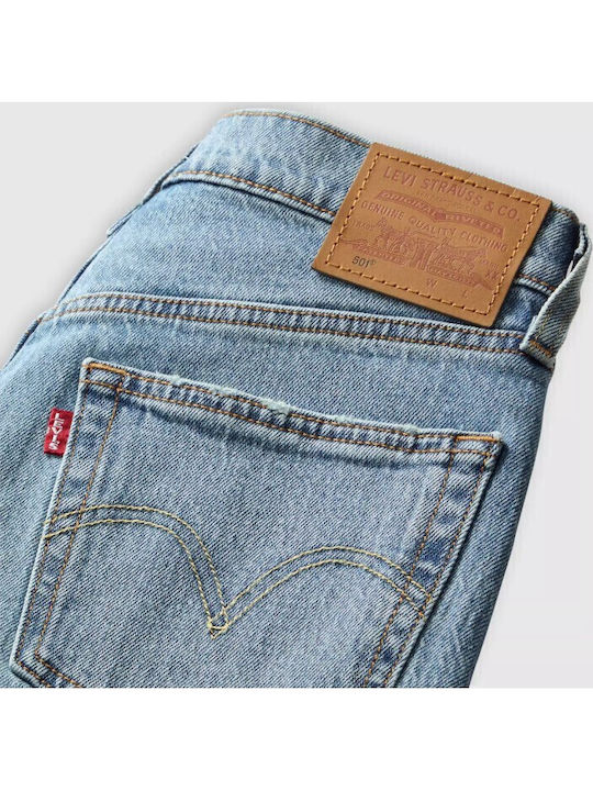 501® Ψηλόμεσο Γυναικείο Jean Παντελόνι σε Ίσια Γραμμή Μπλέ