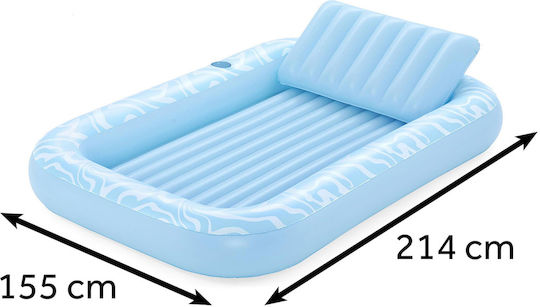 Bestway Saltea Gonflabilă Pentru Plajă Albastru Deschis 214x155cm