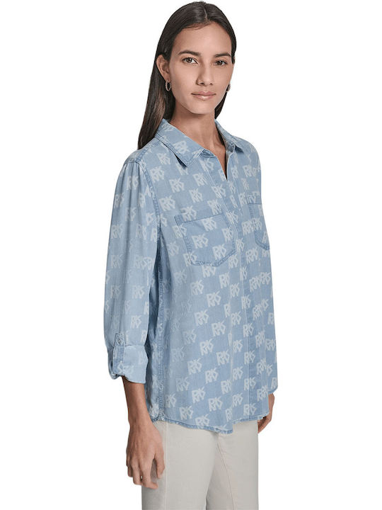 Women's Long Sleeve Shirt Light Blue