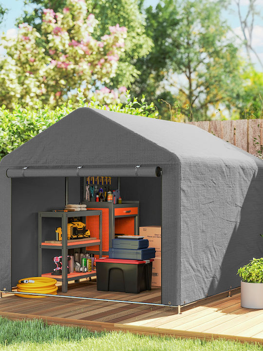 Outsunny Τέντα Βεράντας Γκρι 2x2.38m