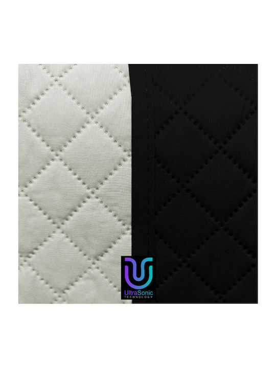 Go Smart Home Κουβερλί Υπέρδιπλο Μαύρο-εκρού 220x250cm