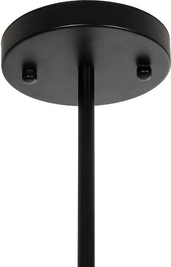 GloboStar Noah Κρεμαστό Φωτιστικό Γκρι με Ντουί E27 16x16x30εκ.