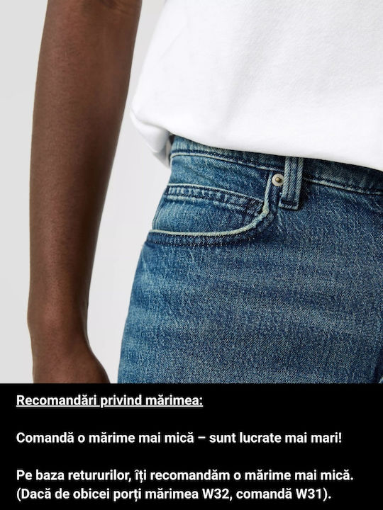 Pantalon De Blugi Pentru Bărbați Relaxed Tapered Fit Albastru Marin Închis