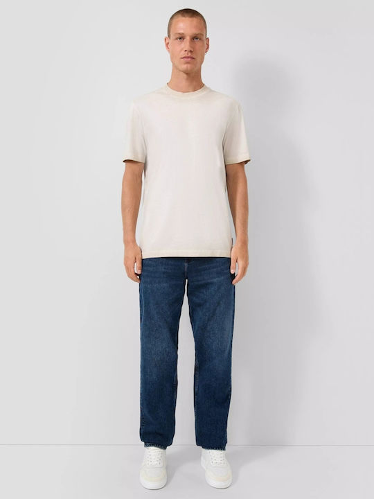 Ανδρικό Παντελόνι Τζιν με Regular Straight Εφαρμογή Dark Navy