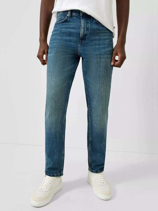 Pantalon De Blugi Pentru Bărbați Relaxed Tapered Fit Albastru Marin Închis