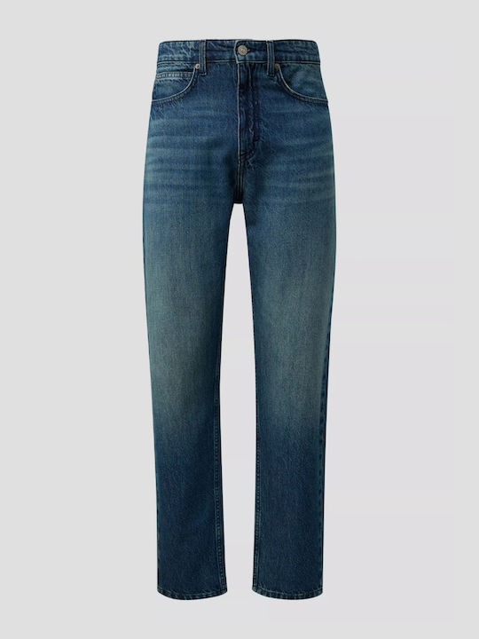 Pantalon De Blugi Pentru Bărbați Relaxed Tapered Fit Albastru Marin Închis