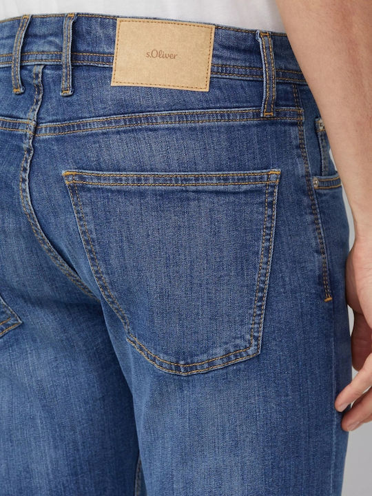 Nelio Pantaloni Jeans pentru Bărbați cu Croială Slim Blue