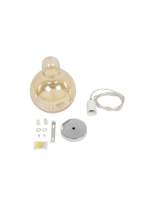 GloboStar Lucrezia Pendant Light Honey with Socket E27 18x18x24cm