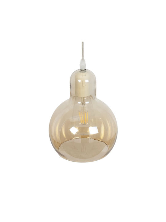 GloboStar Lucrezia Pendant Light Honey with Socket E27 18x18x24cm