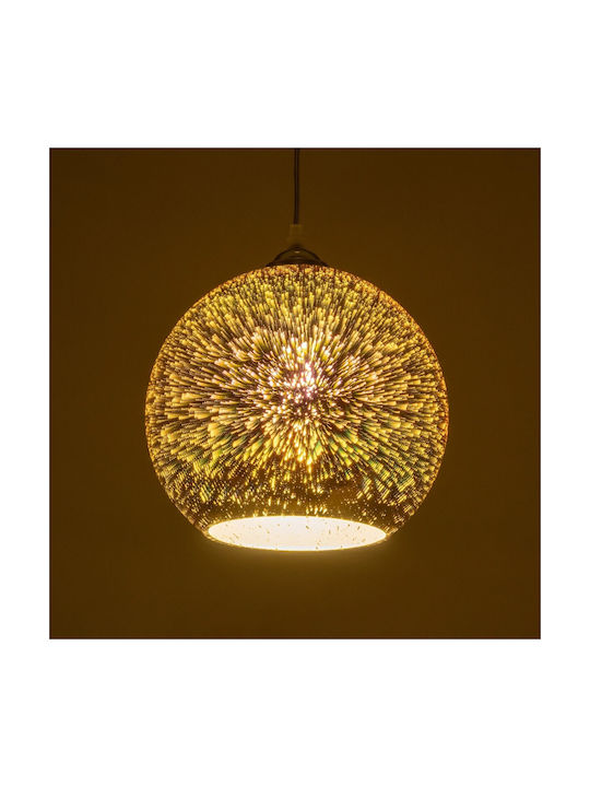 GloboStar Jupiter Pendant Light Multicolour with Socket E27 25x25x26cm