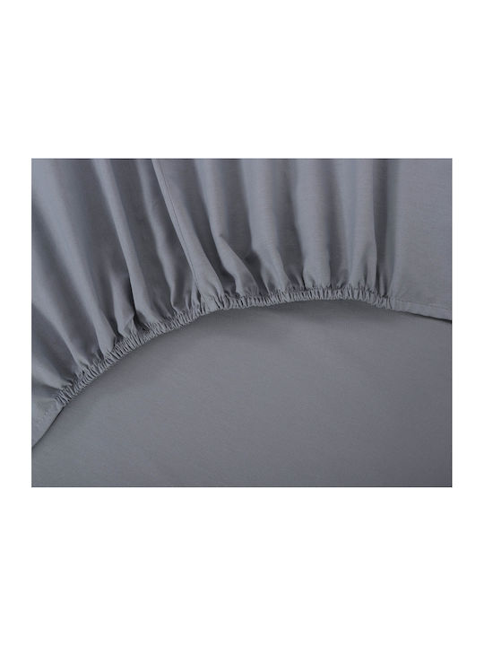 Silk Fashion Σεντόνι Μονό με Λάστιχο 105x200+35εκ. Quarry