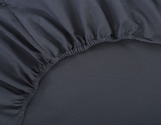 Silk Fashion Σεντόνι Ημίδιπλο με Λάστιχο 125x200+35εκ. Turbulence