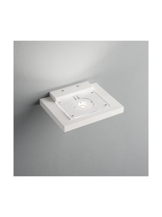 Ideal Lux Block Φωτιστικό Τοίχου με Ενσωματωμένο LED και Θερμό Λευκό Φως 15x12x2.5εκ.