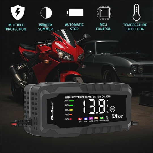 Qoltec Autobatterieladegerät 12V