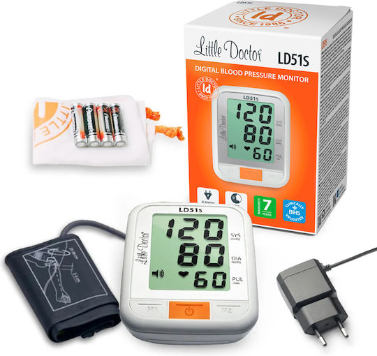 Tensiometru Little Doctor Ld 51s Pentru Braț Anunțare Vocală în Română Adaptor Inclus Validat Clinic