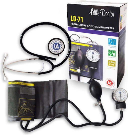 Little Doctor Ld 71 Professional Mechanical Blood Pressure Monitor Stethoscope Included Metal Manometer Carrying Case