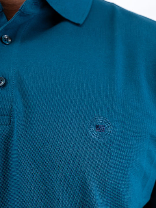 Polo Short Sleeve Blouse Petrol Blue