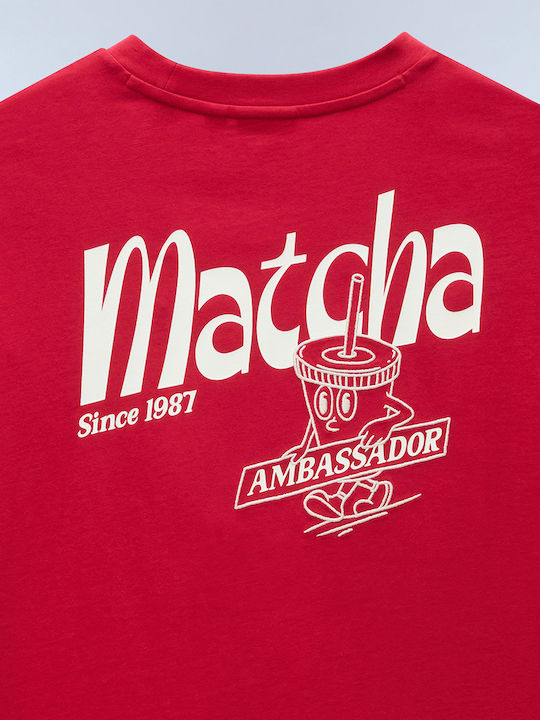 T-Shirt Burgundisch