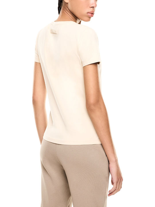 Emporio Armani T-Shirt Καφέ-μπεζ