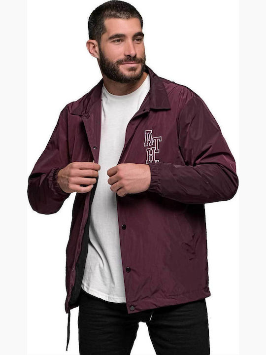 Athens Geacă Denim Bordeaux
