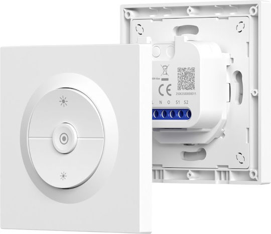 Sonoff Dimmer Switch with LED Button Frame 400W in White Colour