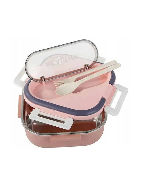 Verk Group Cutie pentru Mâncare Inox Roz 1000ml 1buc