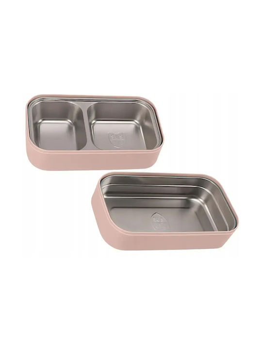 Verk Group Lunchbox Kunststoff Rosa Geeignet für die Mikrowelle 1400ml 1Stück