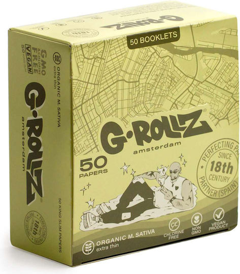 G-Rollz Foițe de Țigări Rulate King Size 50 foi 1buc