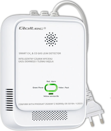 Qoltec Ανιχνευτής Mονοξειδίου του Άνθρακα CO