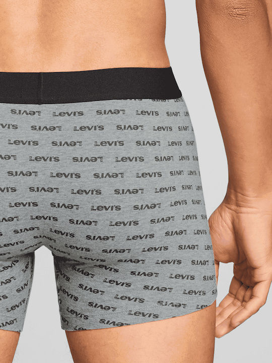 Мъжки боксерки Grey/black с Дизайн 2Опаковка