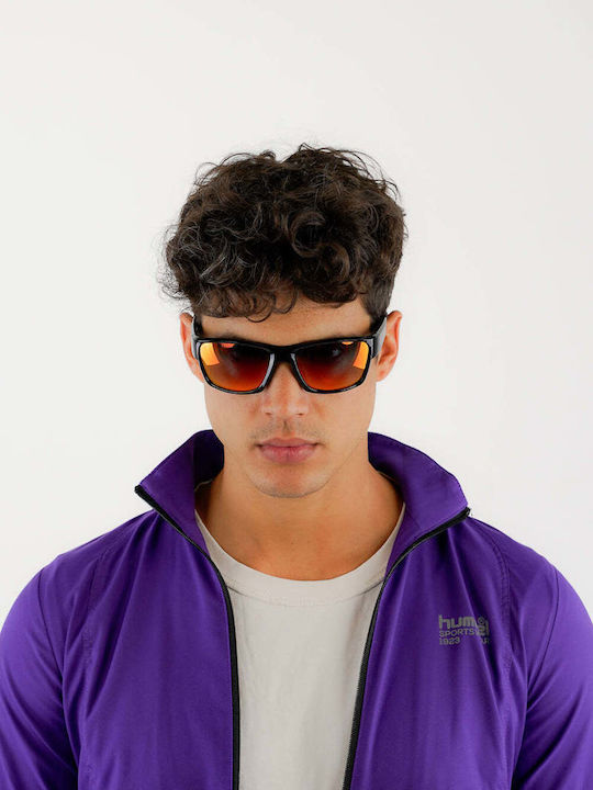 Red Raven Velocity Unisex Γυαλιά Ηλίου με Μαύρο Σκελετό και Κόκκινο Φακό 48953112592718
