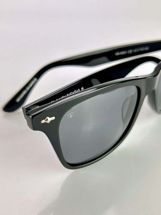 Red Raven Daniel Unisex Sunglasses with Black Frame and Red Lens