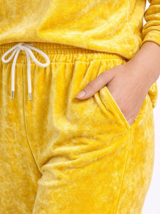 Комплект анцуг Велур Yellow Lemon