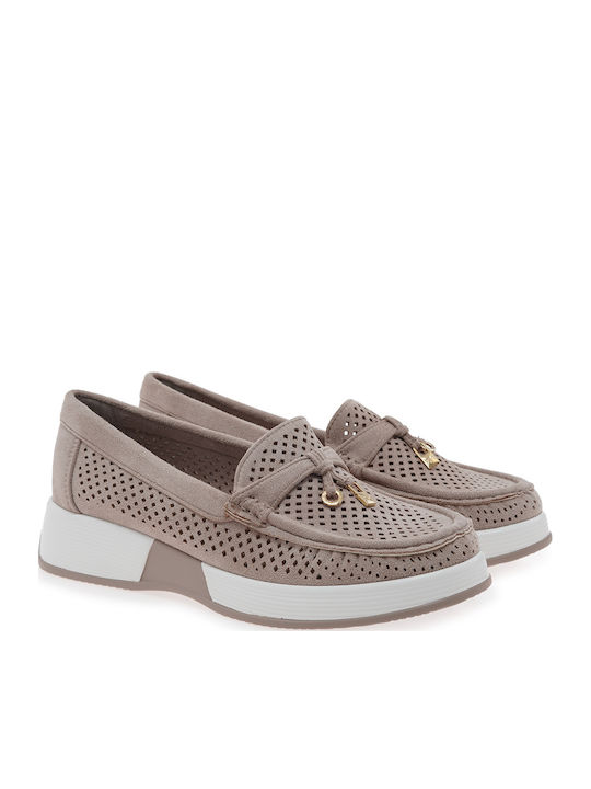 Seven Women's Loafers in Beige Color