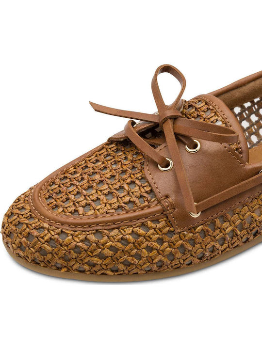 Women's Loafers in Tabac Brown Color