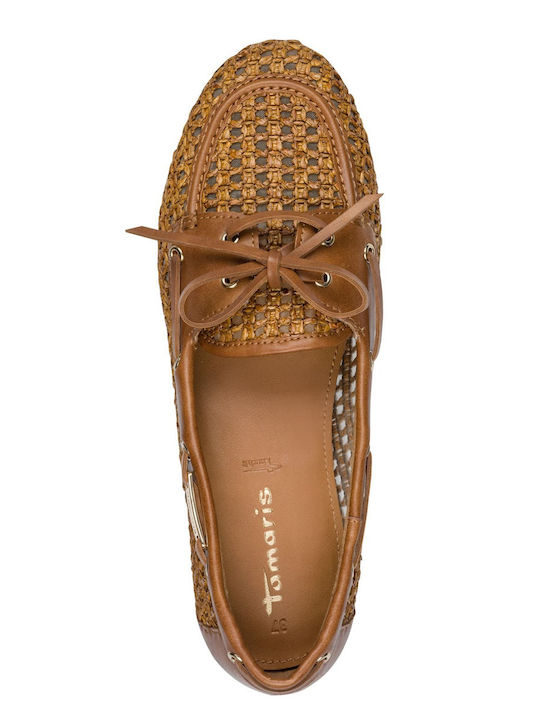 Women's Loafers in Tabac Brown Color