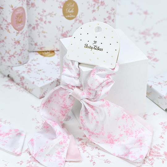 Scrunchie Μαντίλι Pink Toile