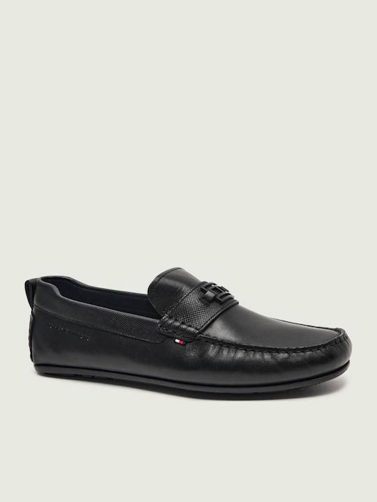 Leder Herren Mokassins in Schwarz Farbe