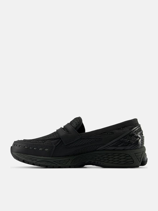 Men's Synthetic Leather Slip-Ons Black