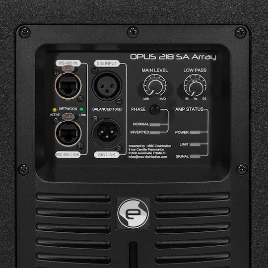 Elokance Opus 218SA Array Αυτοενισχυόμενο Subwoofer PA 2000W 18"